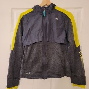Gray Full Zip Big Boys Hoodie, Size XL 14-16